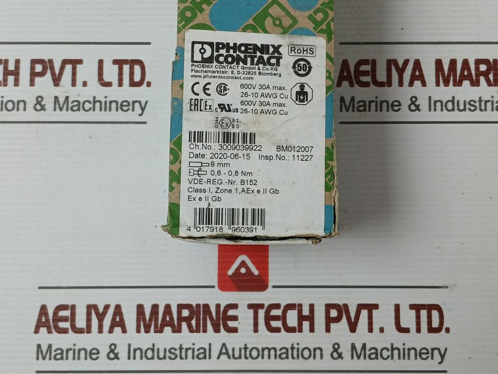 Feed Through Terminal Block Phoenix Contact Part No: Ut 4 (1 Box = 48 Pcs)