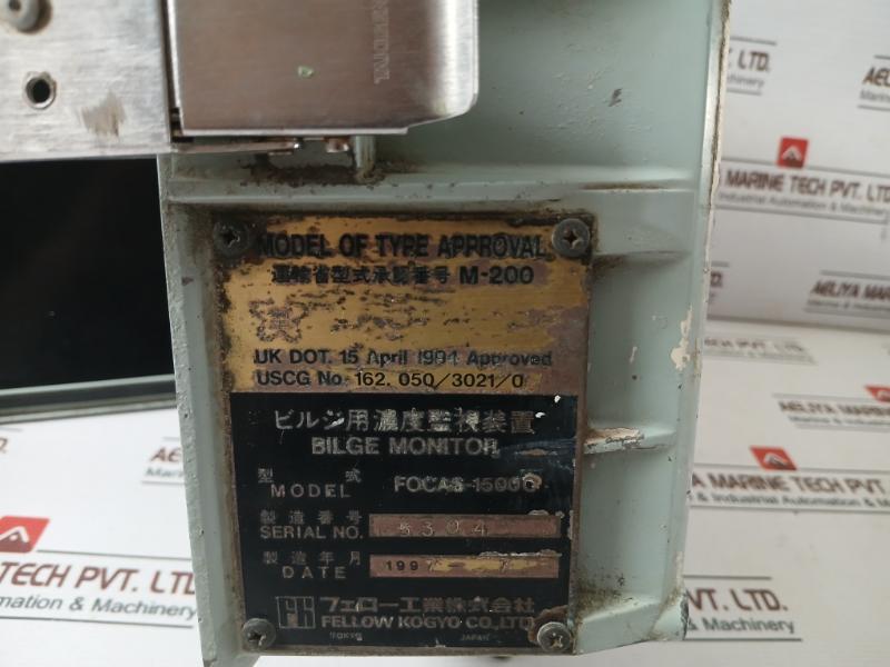 Fellow Kogyo Focas-1500C Ac Input Voltage Selector 162.050/3021/0