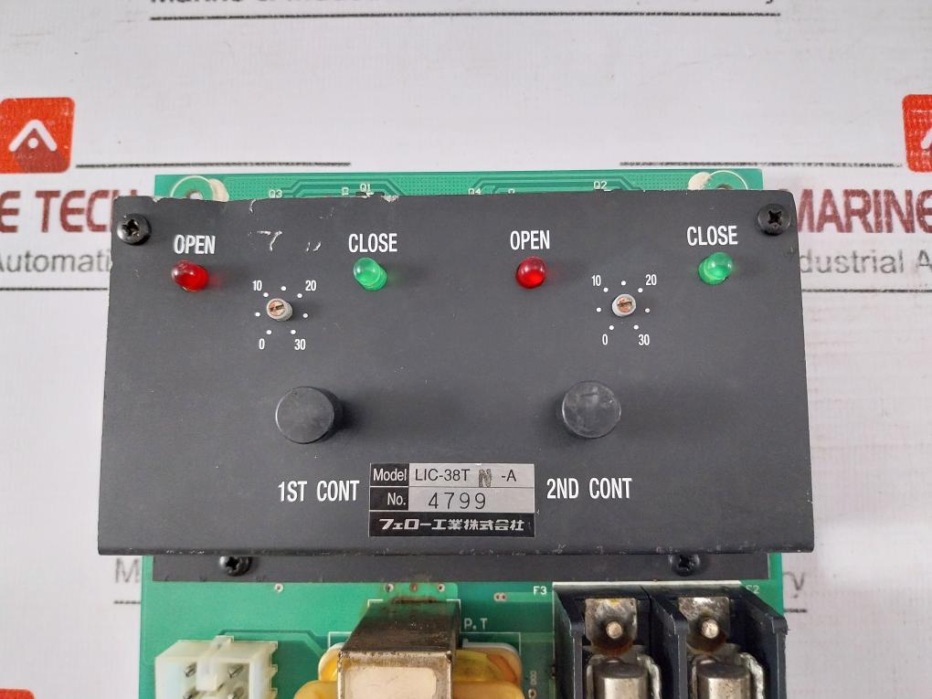 Fellow Kogyo Lic-38tn-a Capacitance Level Controller 200v 38a1-b01.pcb