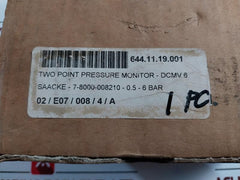 Fema Dcmv 6 Pressure Switch, 0.5-6 Bar, 16 Bar Max Ip54