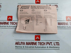 Fema Dcmv 6 Pressure Switch, 0.5-6 Bar, 16 Bar Max Ip54
