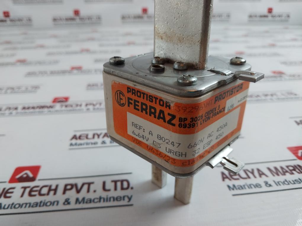 Ferraz 0.198 M Ohm (35°C) Fuse Protistor 660V 450A