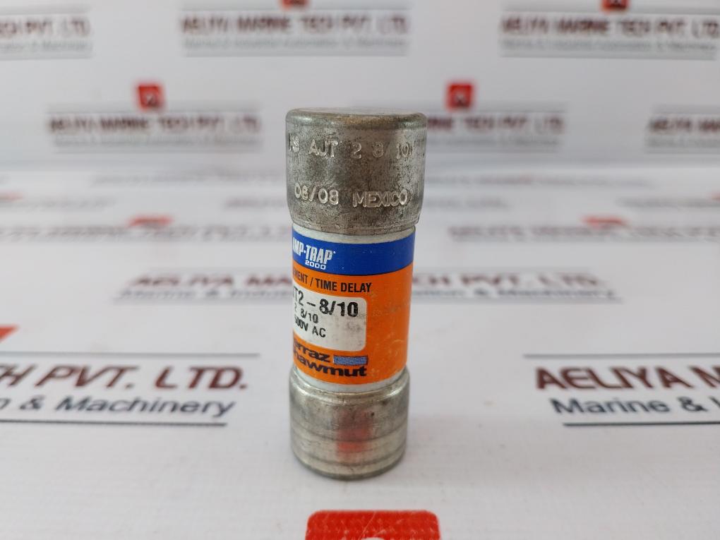 Lot of 6X Ferraz Shawmut AJT2-8/10 Time Delay Class J Fuse