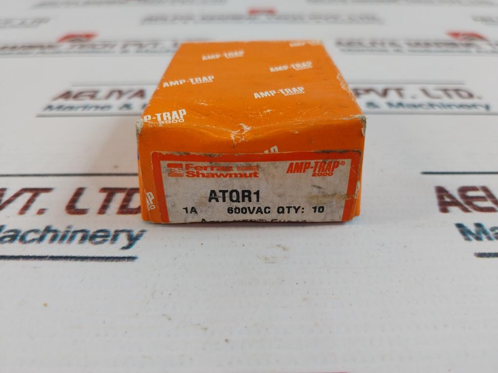 Lot of 7x Ferraz Shawmut Amp-trap 2000 ATQR1 Time Delay Fuse 1A 600Vac