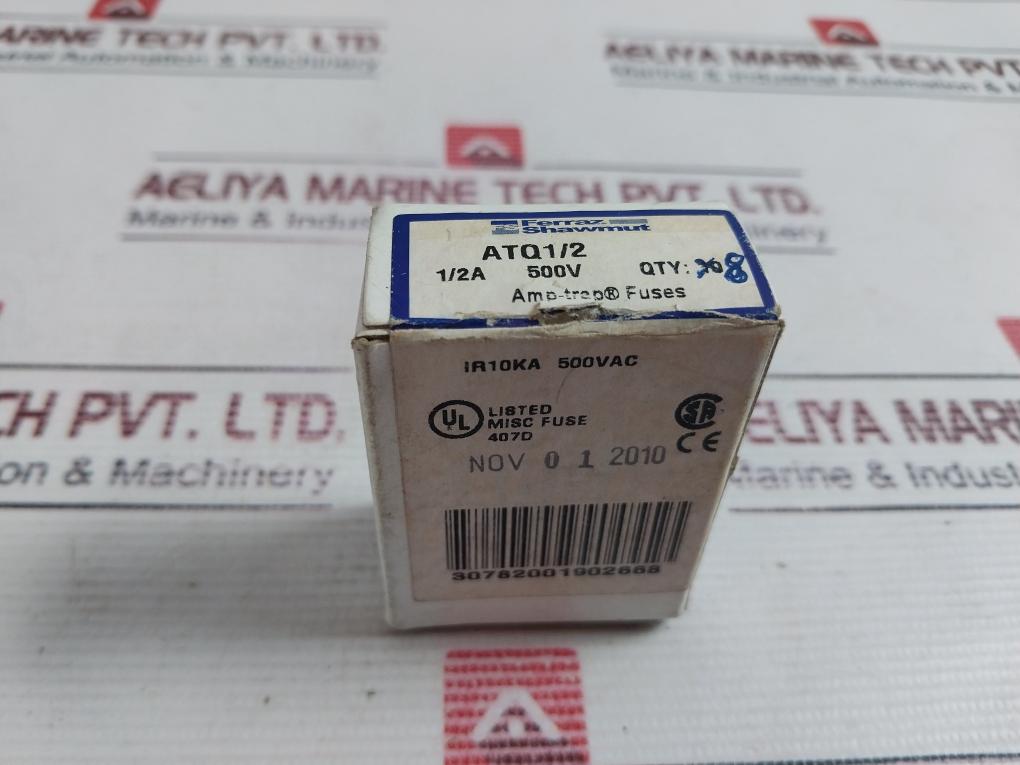 Ferraz Shawmut Amp-trap Atq1/2 Time Delay Fuses