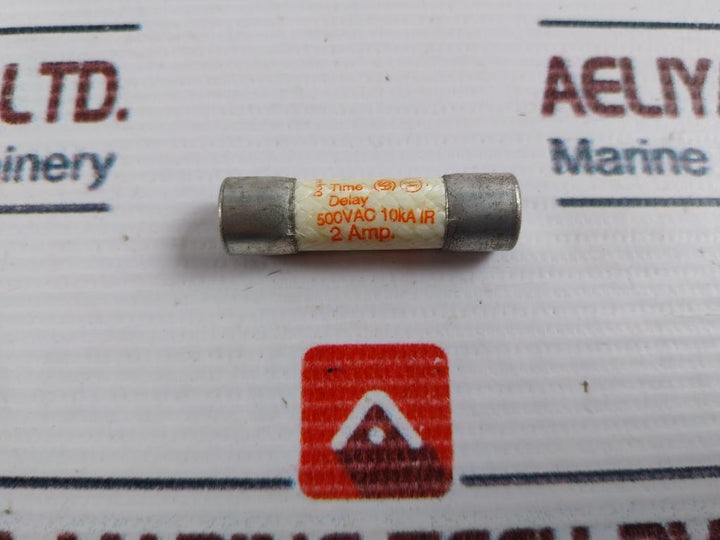 Lot of 5X Ferraz Shawmut ATQ2 Midget Time Delay Fuse 2A 500VAC