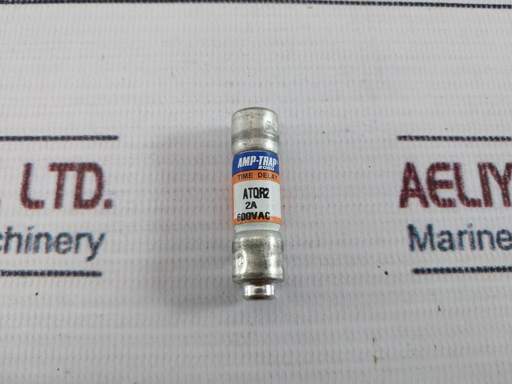 Lot of 10X Ferraz Shawmut ATQR2 Time Delay Fuse 2A 600Vac