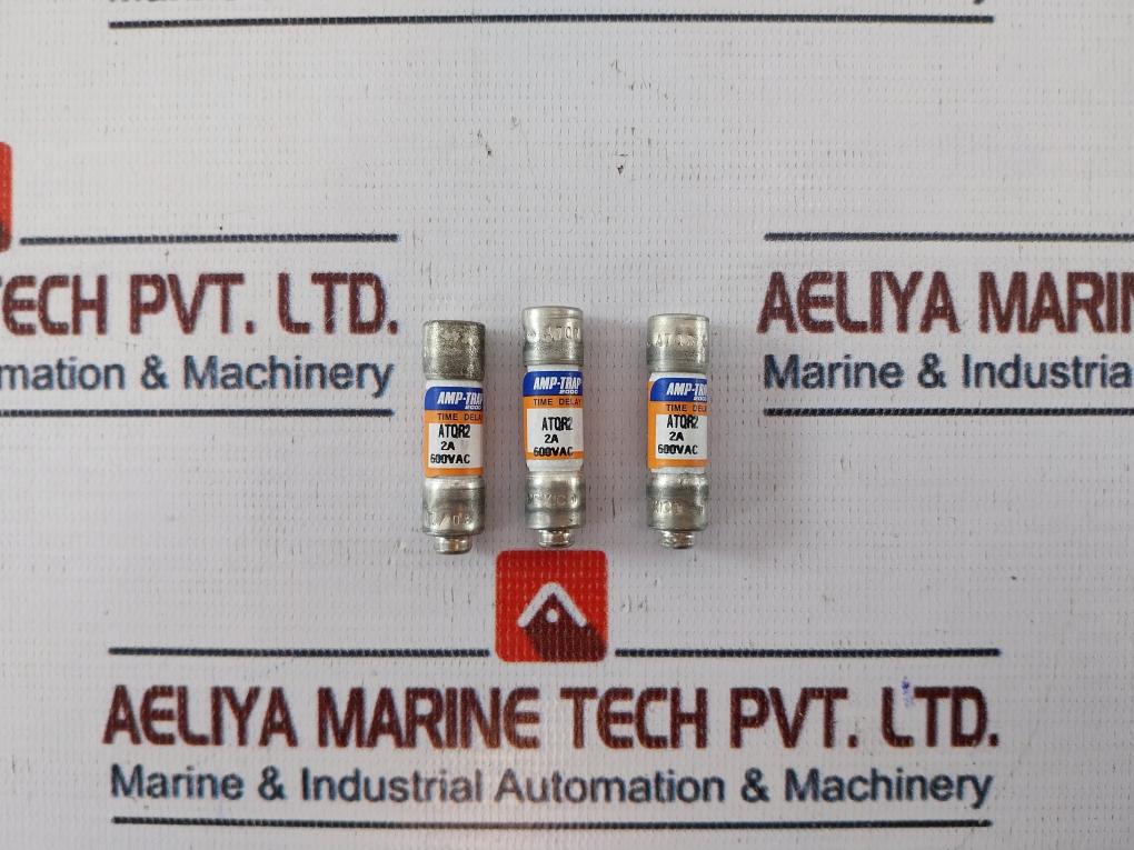 Lot of 3X Ferraz Shawmut ATQR2 Time Delay Fuse Class CC