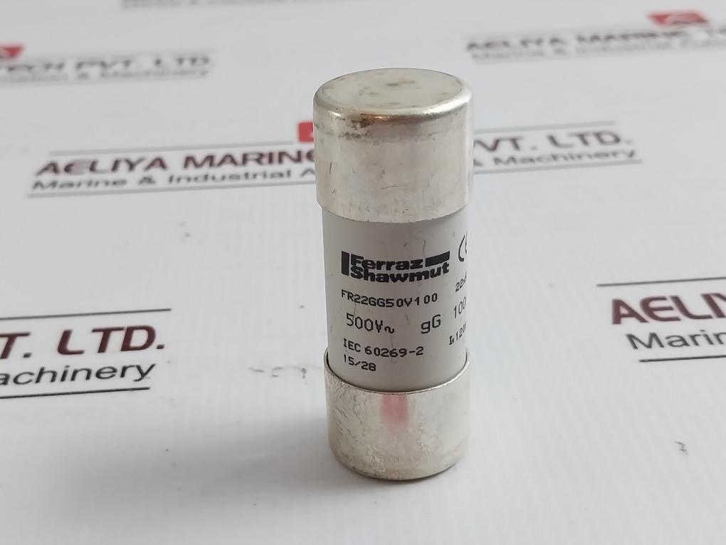Ferraz Shawmut Fr22Gg50V100 Fuse 100A 500V~ Gg 60269-2