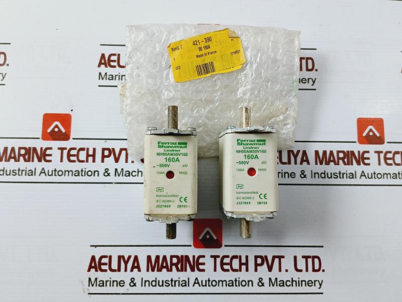 Ferraz Shawmut Nh00Am50V160 Din Nh Standard Fuse Korrosionsfest 120Ka Nh00