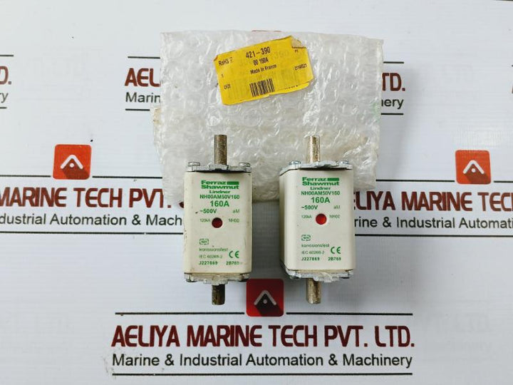 Ferraz Shawmut Nh00Am50V160 Din Nh Standard Fuse Korrosionsfest 120Ka Nh00