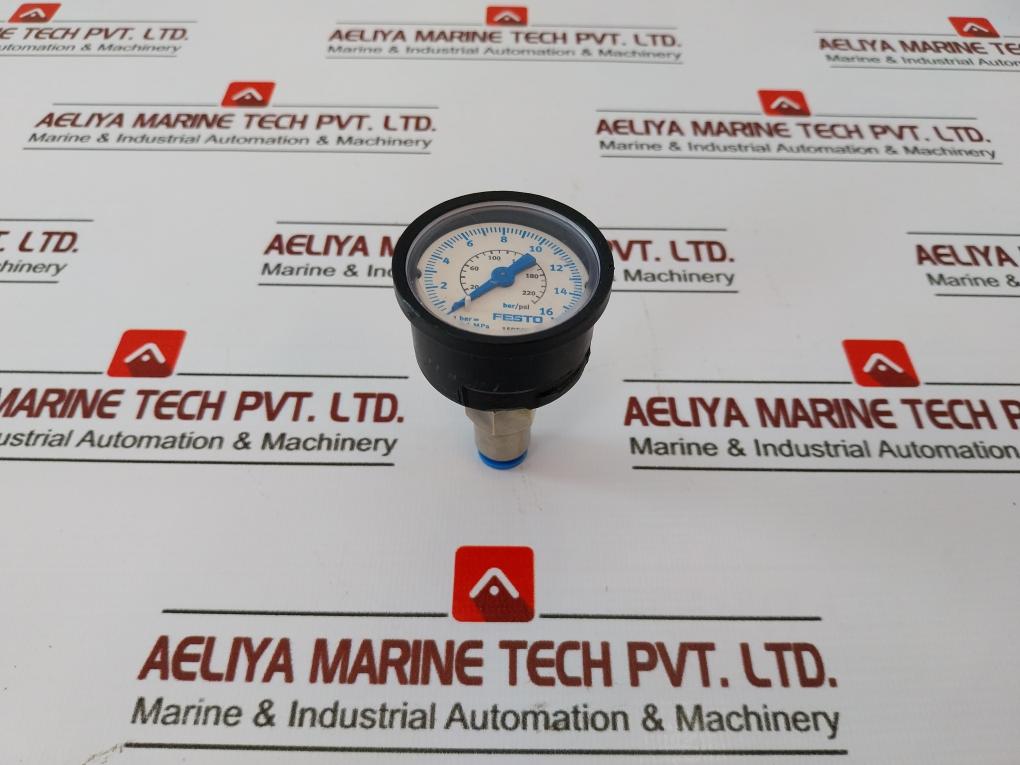 Festo 159597 G1 Pressure Gauge 0-16 Bar / 0-220 PSI