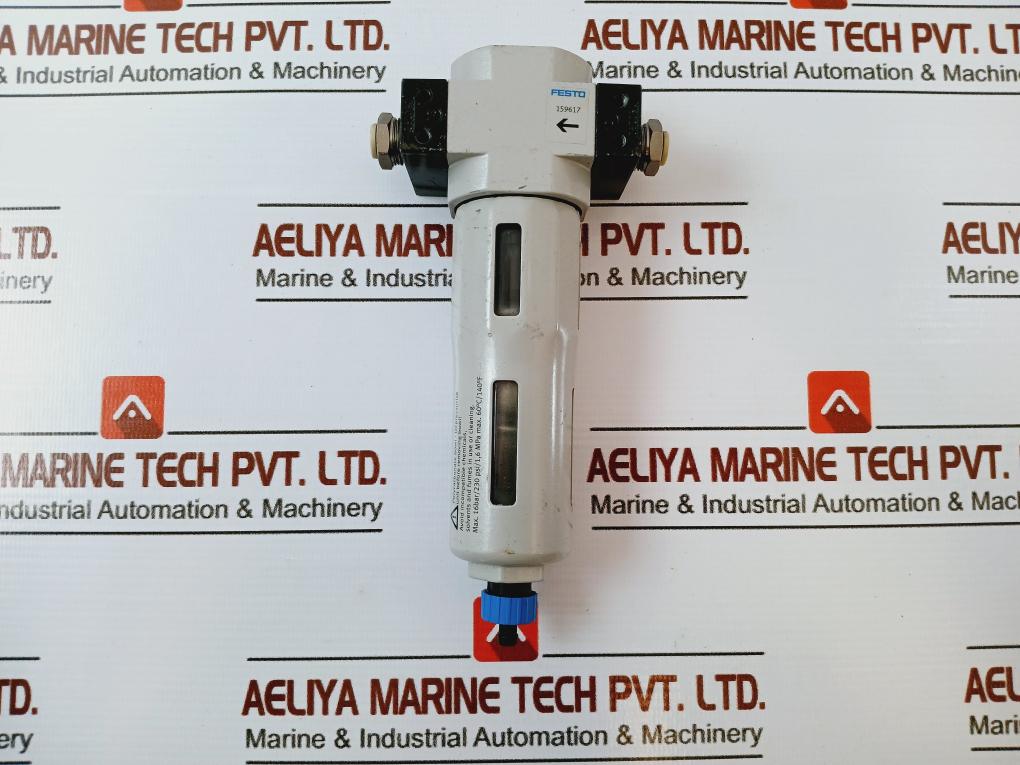 Festo 159617 Compressed Air Filter Sintered W/ Centrifugal Separator LF-D-MINI-A