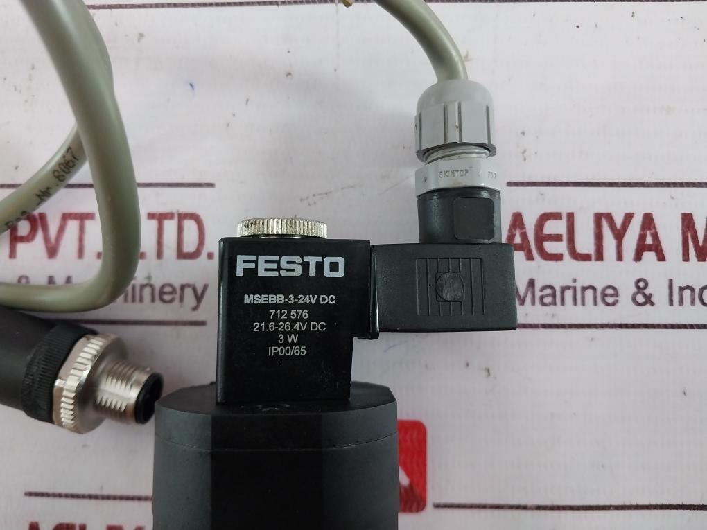 Festo 172956 On-off Valve 21.6-26.4V Dc 3W Ip00/Ip65