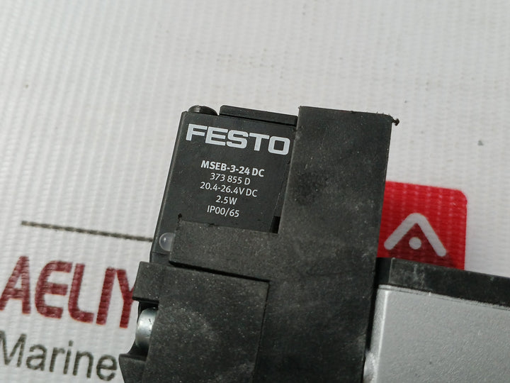 Festo Mseb-3-24 Dc 184495 F843 Pneumatic Solenoid Valve 20.4–26.4V Dc 2–10 Bar