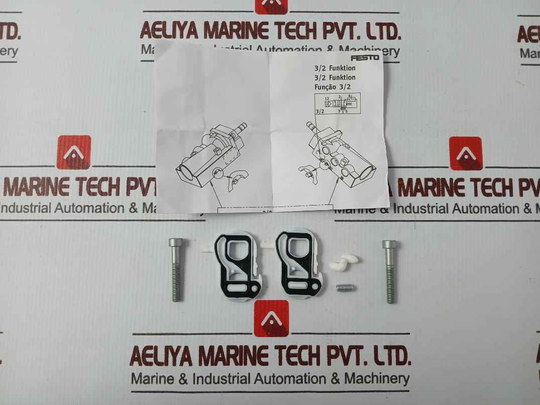 Festo 3/2 Valve Repair Kit With Gasket Screw And Instruction Sheet