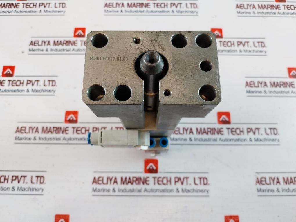 Festo Adn-40-50-a-p-a Compact Cylinder W/ Vfof-le-bah-g18-q6 Flow Control Valve