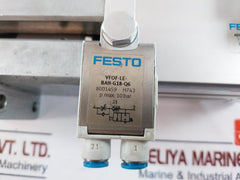 Festo Adn-40-50-a-p-a Compact Cylinder W/ Vfof-le-bah-g18-q6 Flow Control Valve