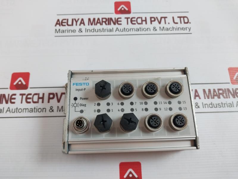 Festo Cp-e16-m12X2 5 Pol Input-p Module 175561 X107 Ip65 80 C