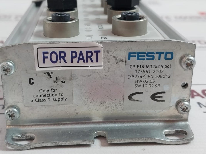 Festo Cp-e16-m12X2 5 Pol Input Module Hw02.05 T 80C Ip65