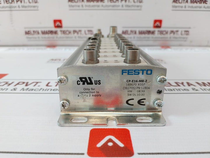 Festo Cp-e16-m8-z Input Module 189670 X107 24Vdc Ip65 80 C