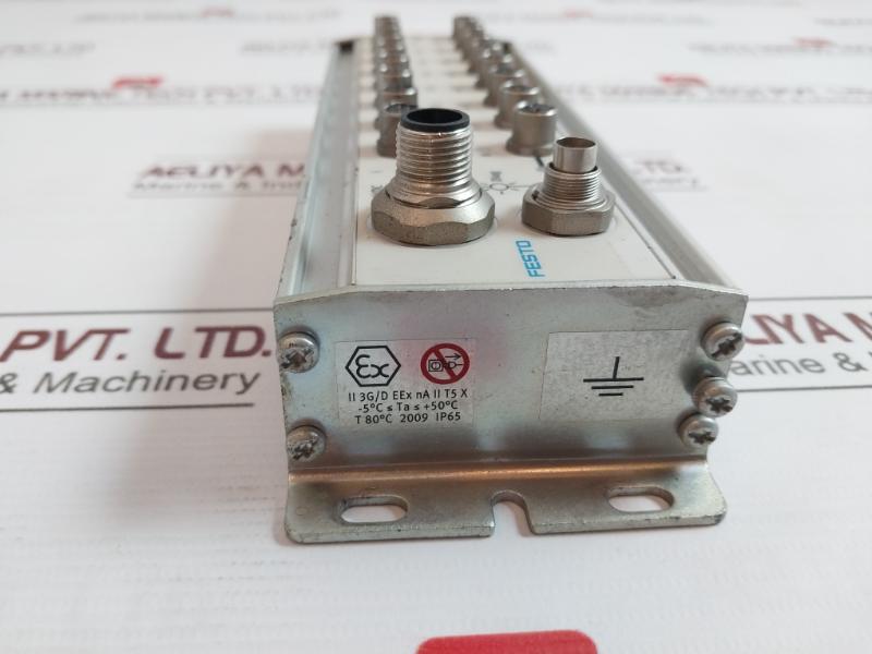 Festo Cp-e16-m8-z Input Module Ip65 T 80C 24Vdc Pn 12816