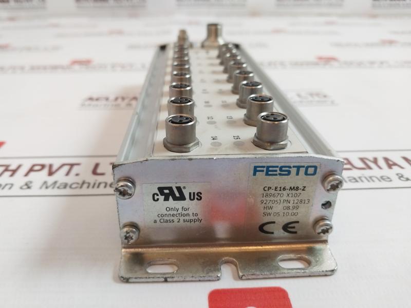 Festo Cp-e16-m8-z Input Module T 80C Ip65 05.10.00 08.99 189670 X107