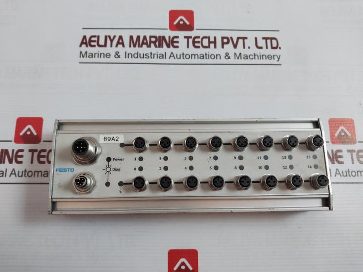 Festo Cp-e16-m8-z Input Module T 80C Ip65 05.10.00 08.99 189670 X107