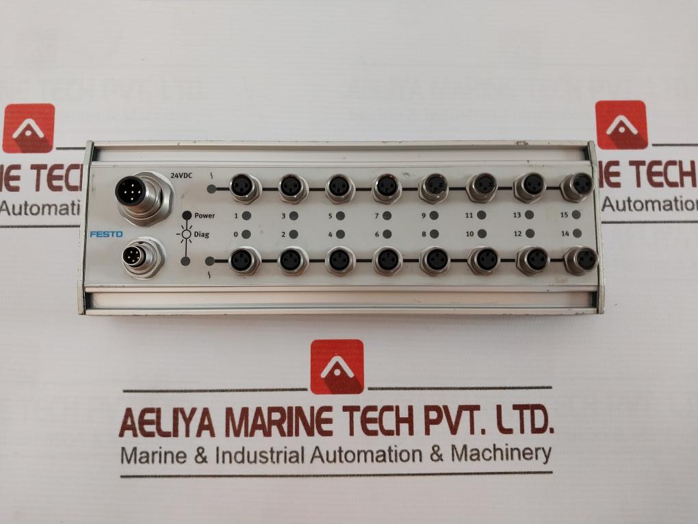 Festo Cp-e16-m8-z Input Module (392705) Pn 12835 24Vdc Ip65