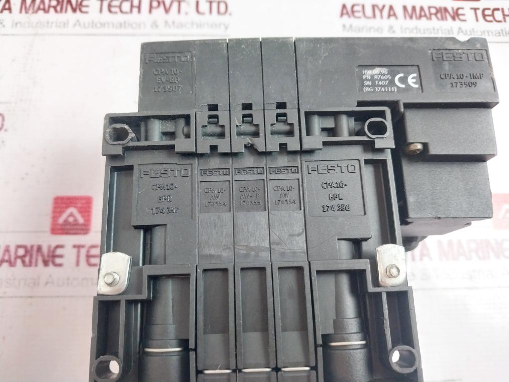 Festo Cpa10-vi Solenoid Valve Assembly 00173520 T941 10 Bar/145 Psi 06.96