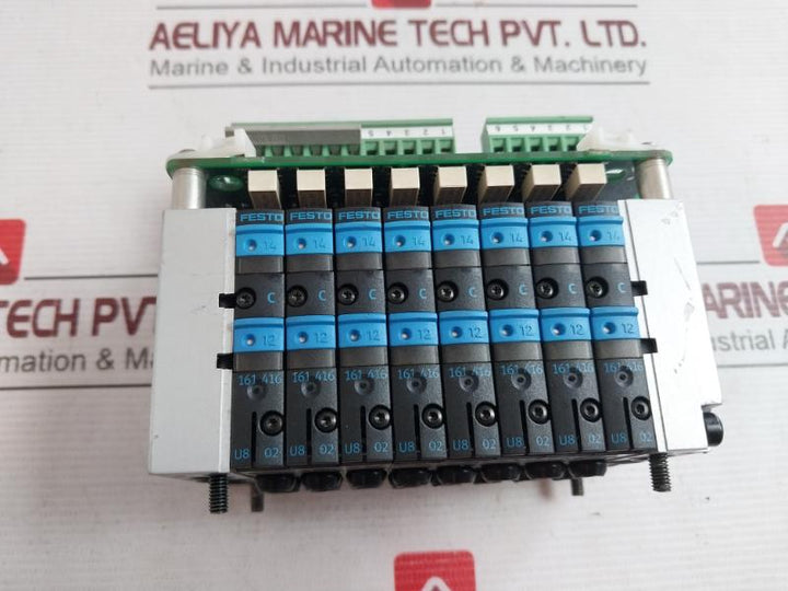Festo Cpv-10-vi Valve Terminal W/ Eton Et866 Control Board3 Hna003882-001/02 U9