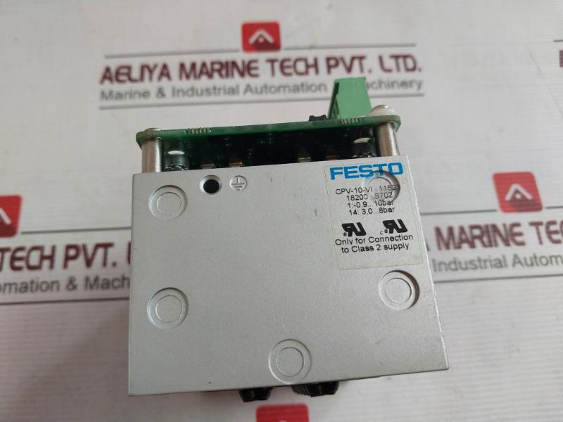 Festo Cpv-10-vi Valve Terminal With Eton Et866 Control Board 94V-0 18200 S702