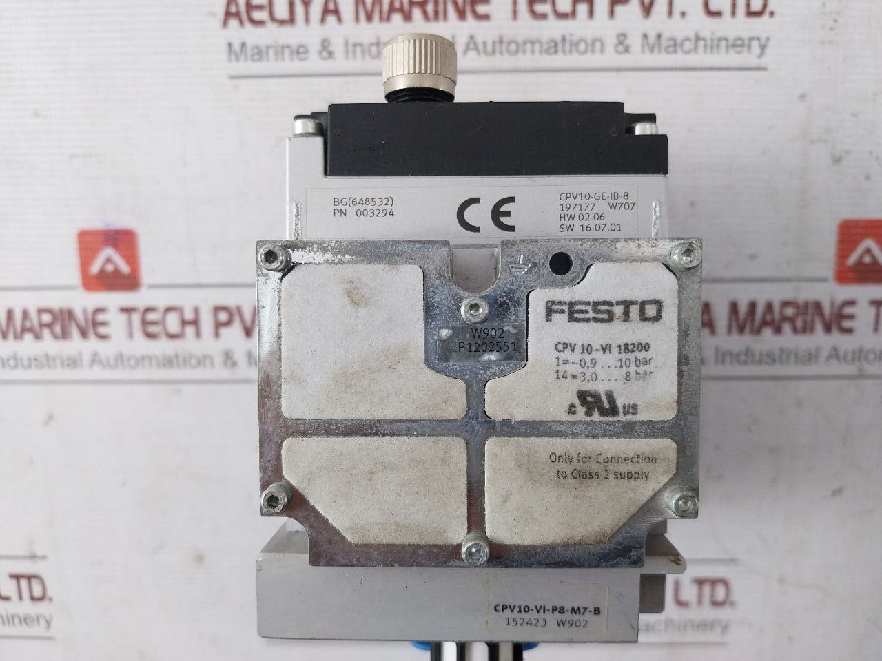 Festo Cpv10-ge-ib-8 Pneumatic Valve Manifold Ip65 Cpv10-vi-p8-m7-b 161 416