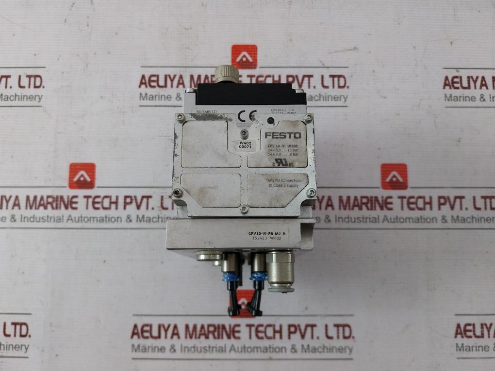 Festo Cpv10-ge-ib-8 Valve Terminal 003101 Ip65 -0.9-10Bar 3,0-8 Bar 80 C