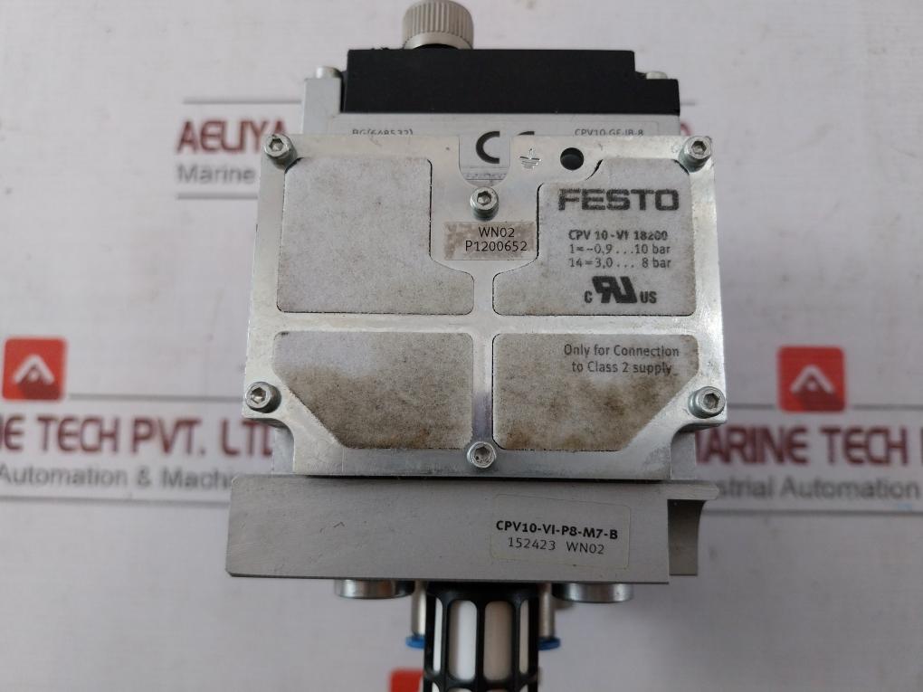 Festo Cpv10-ge-ib-8 Valve Terminal Cpv10-v1 18200 003447 Ip65 -5 C Ta +50 C
