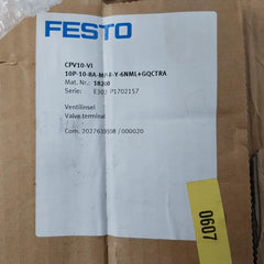 Festo Cpv10-vi Valve Terminal 24V Dc Control Unit
