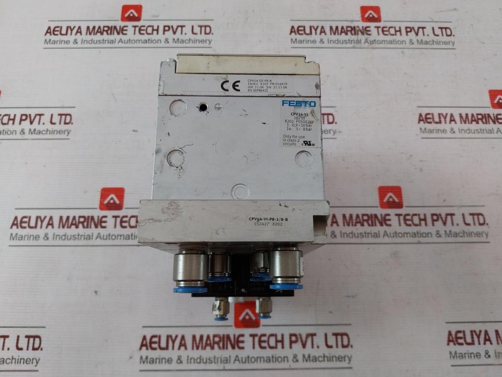 Festo Cpv14-vi Valve Terminal X202 P050026 3-8Bar Wo02 18262 X107 Wn02