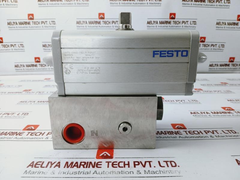 Festo Daps-0060-090-r-f0507 Semi-rotary Drive W/ Hydraulic Manifold Set