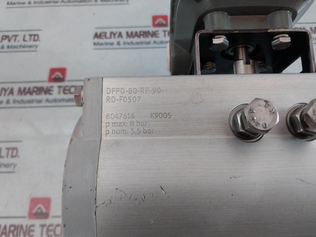 Festo DFPD-80-RP-90-RD-F0507 Rotary Actuator W/ Solenoid Valve, Switch Box