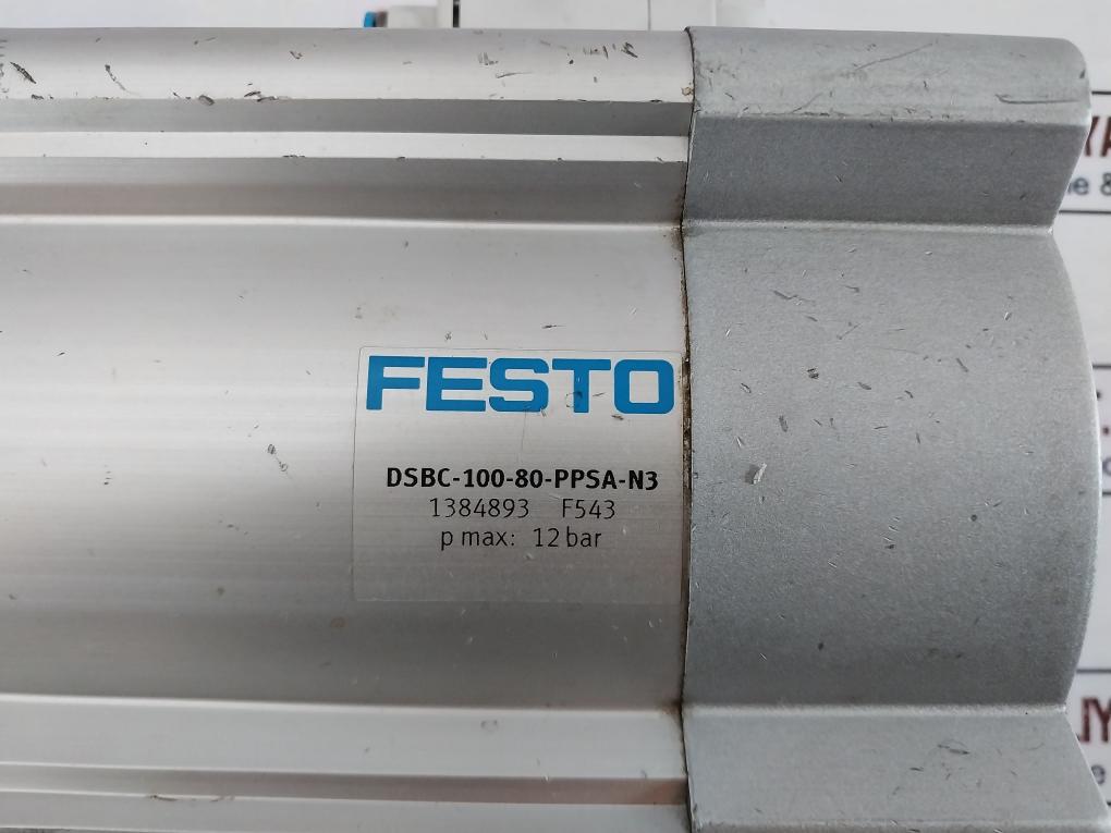 Festo DSBC-100-80-PPSA-N3 Pneumatic Cylinder VFOF-LE-BAH-G14-Q8