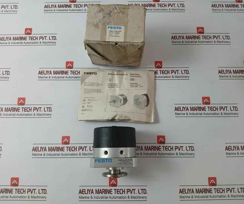 Festo Dsm-32-270-p-fw Pneumatic Swivel Module S602 10Bar/145 Psi