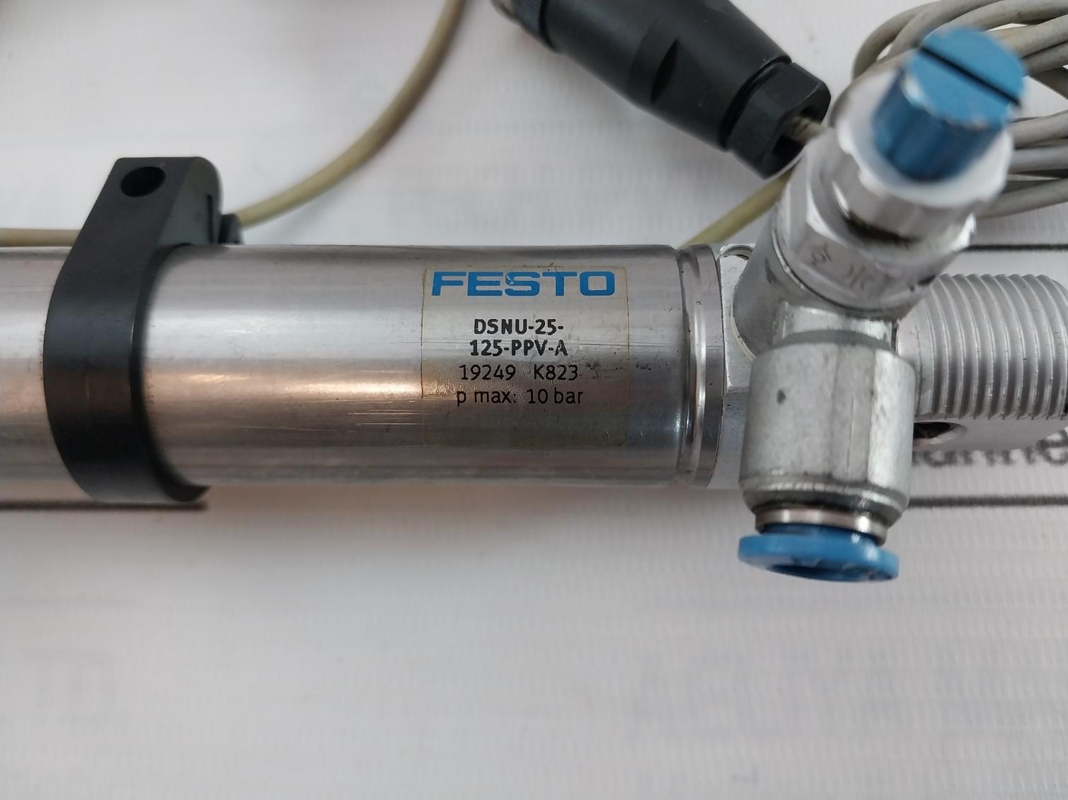Festo Dsnu-25-125-ppv-a Iso Cylinder 150855 L813 10Bar