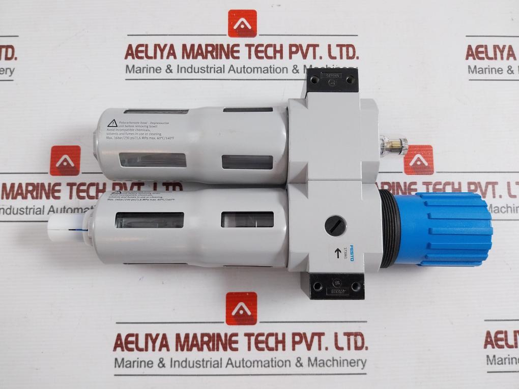 Festo Frc-1/2-midi-a-npt Filter Regulator 240Psi/1.6Mpa