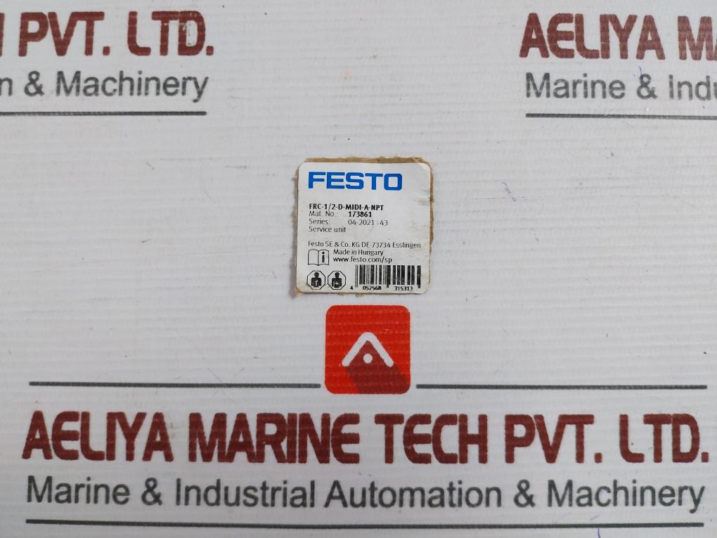 Festo Frc-1/2-midi-a-npt Filter Regulator 240Psi/1.6Mpa