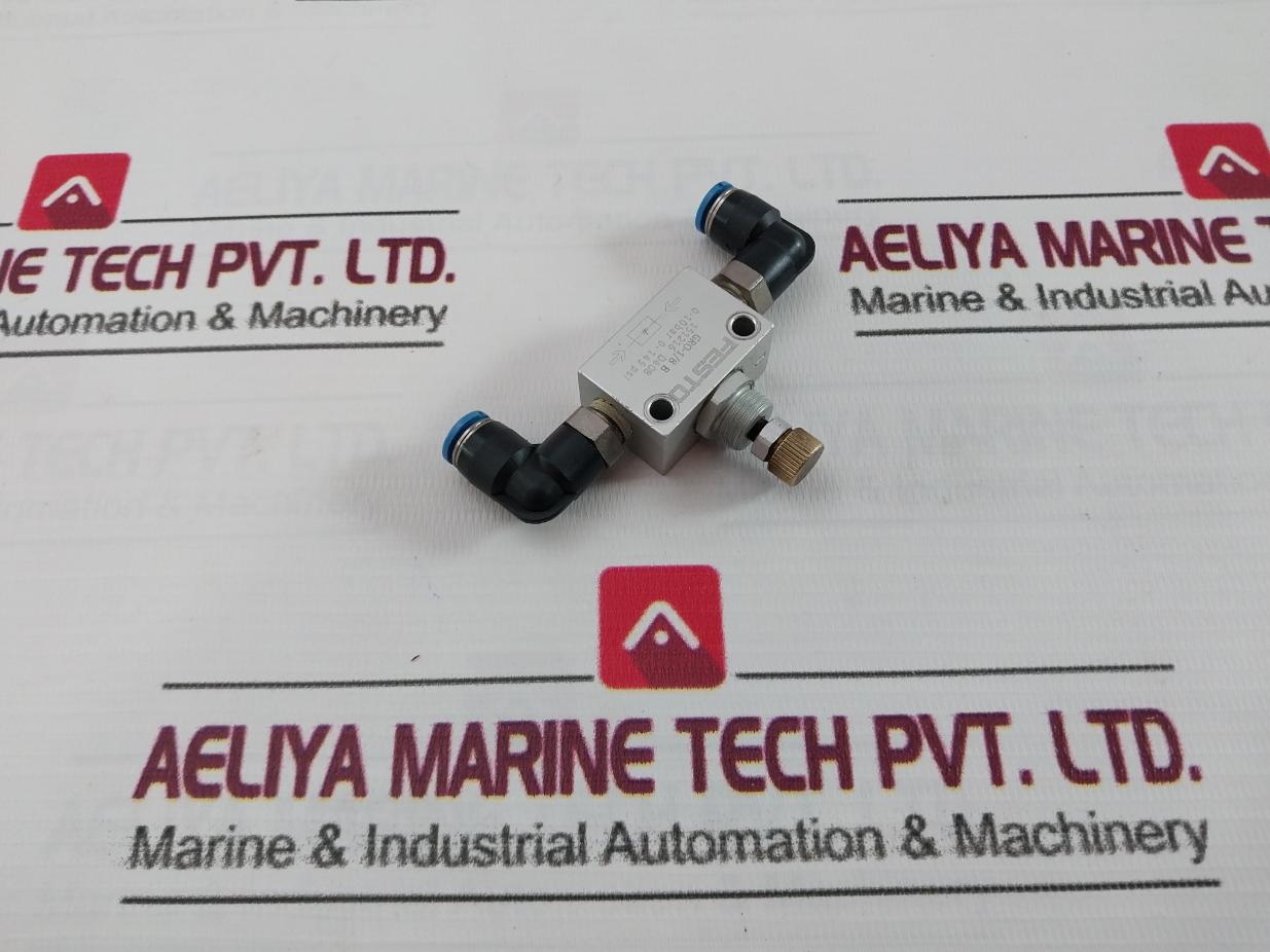 Festo Gro-1/8 B One-way Flow Control Valve 0-10Bar 0-145 Psi