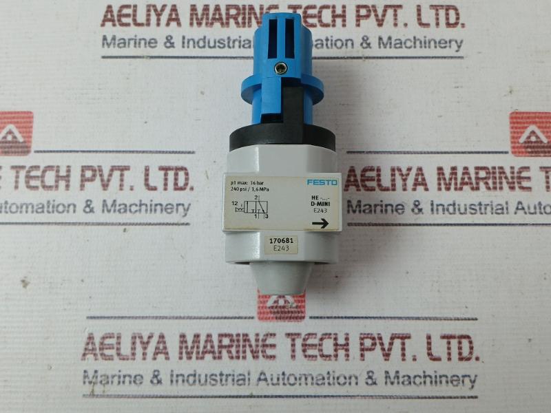 Festo He-…-d-mini On/Off Valve 240Psi/1,6 Mpa 16Bar E243