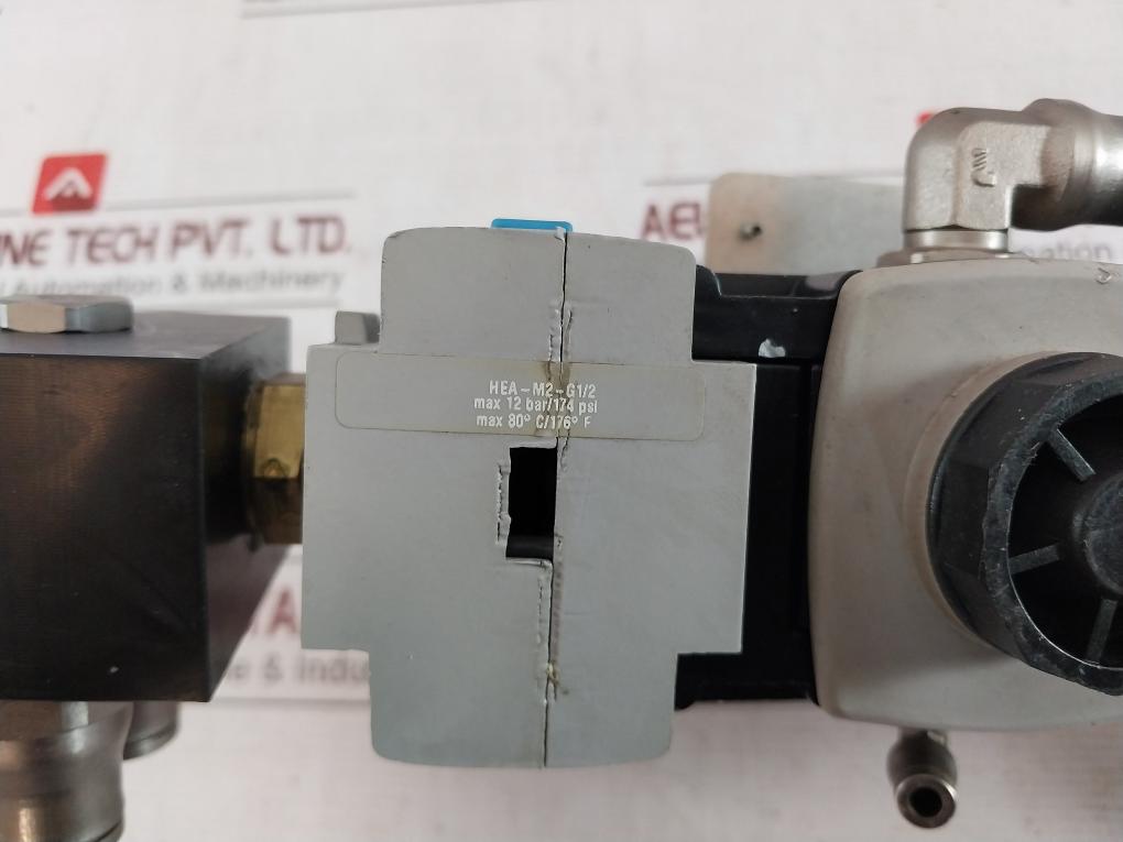 Festo Hea-m2-g1/2 Manual On-off Valve Sa-204137 S508 12Bar/174Psi 7Bar/100 Psi