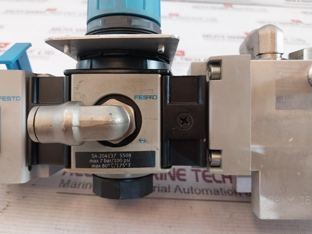 Festo Hea-m2-g1/2 Manual On-off Valve Sa-204137 S508 12Bar/174Psi 7Bar/100 Psi