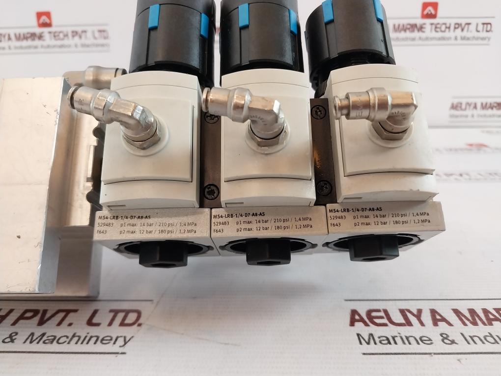 Festo Hea?M2?G1/2 Pneumatic Service?Unit Assy Air Prep Manifold Ms4?Lrb Pev?1/4A
