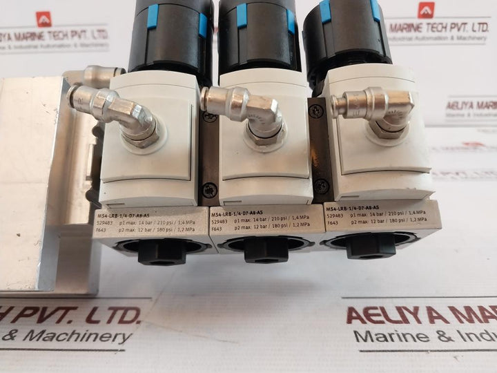 Festo Hea?M2?G1/2 Pneumatic Service?Unit Assy Air Prep Manifold Ms4?Lrb Pev?1/4A